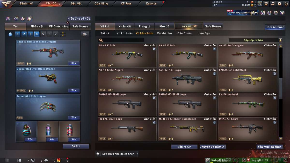 shop acc cf uy tin gia re